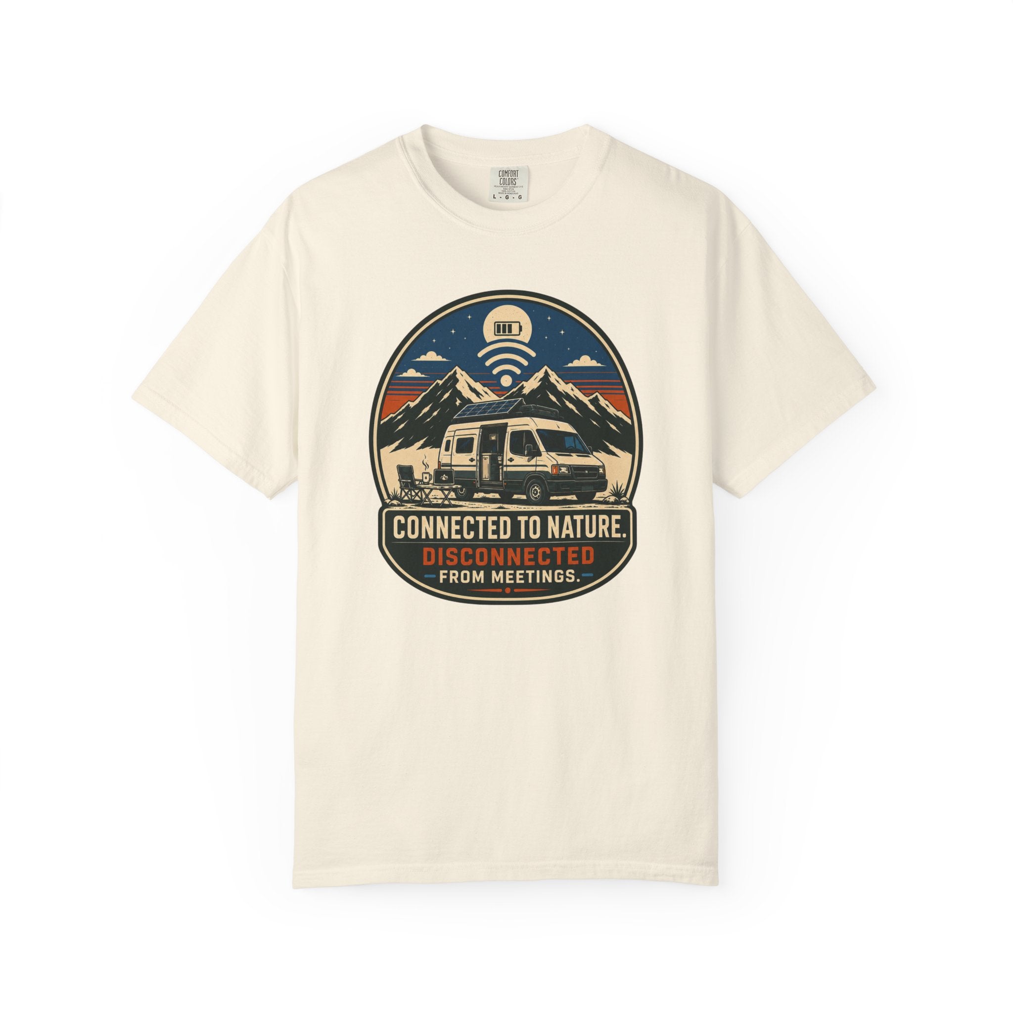 Connected To Nature Disconnected From Meetings - T-Shirt