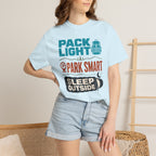 Pack Light Park Smart Sleep Outside - T-Shirt