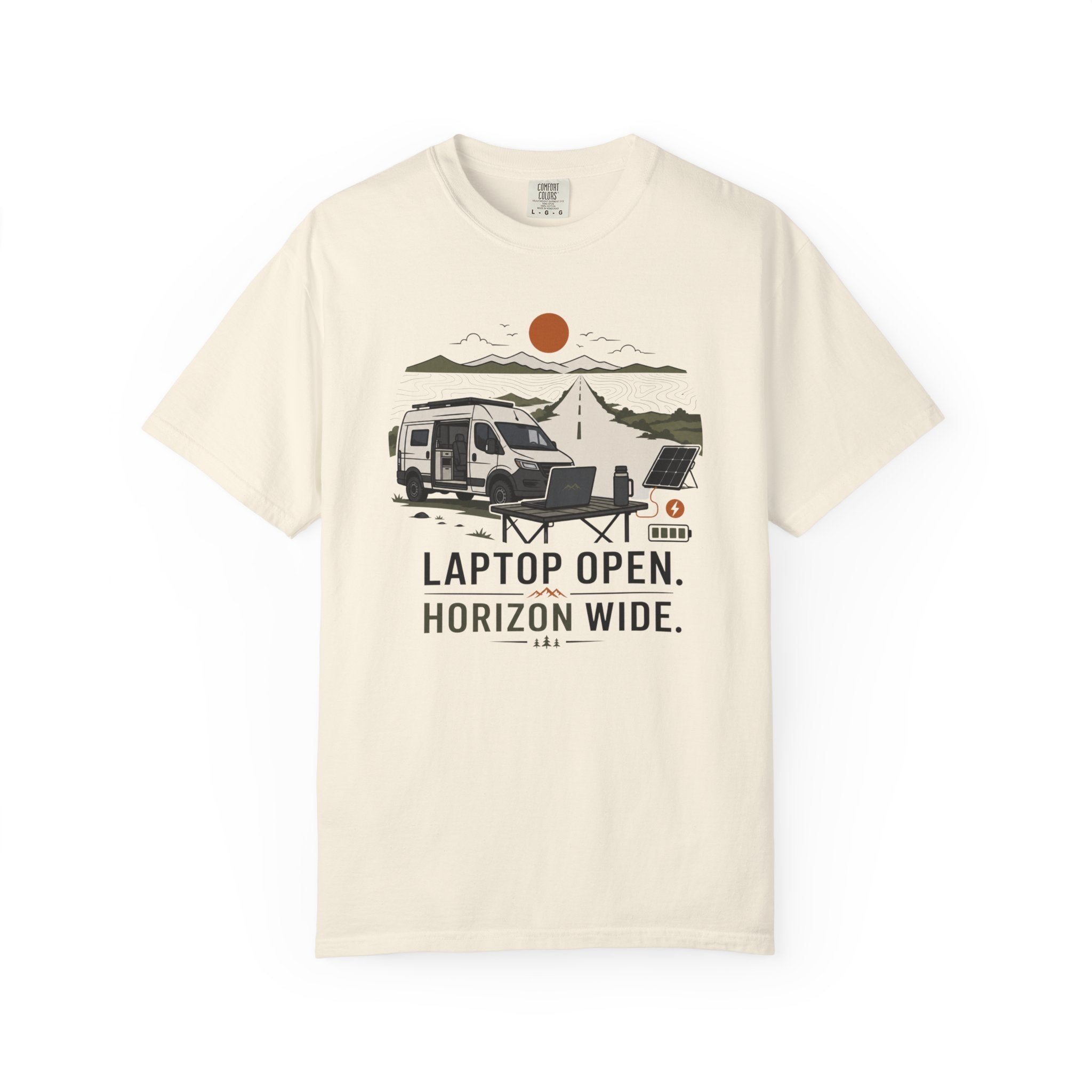 Laptop Open Horizon Wide - T-Shirt