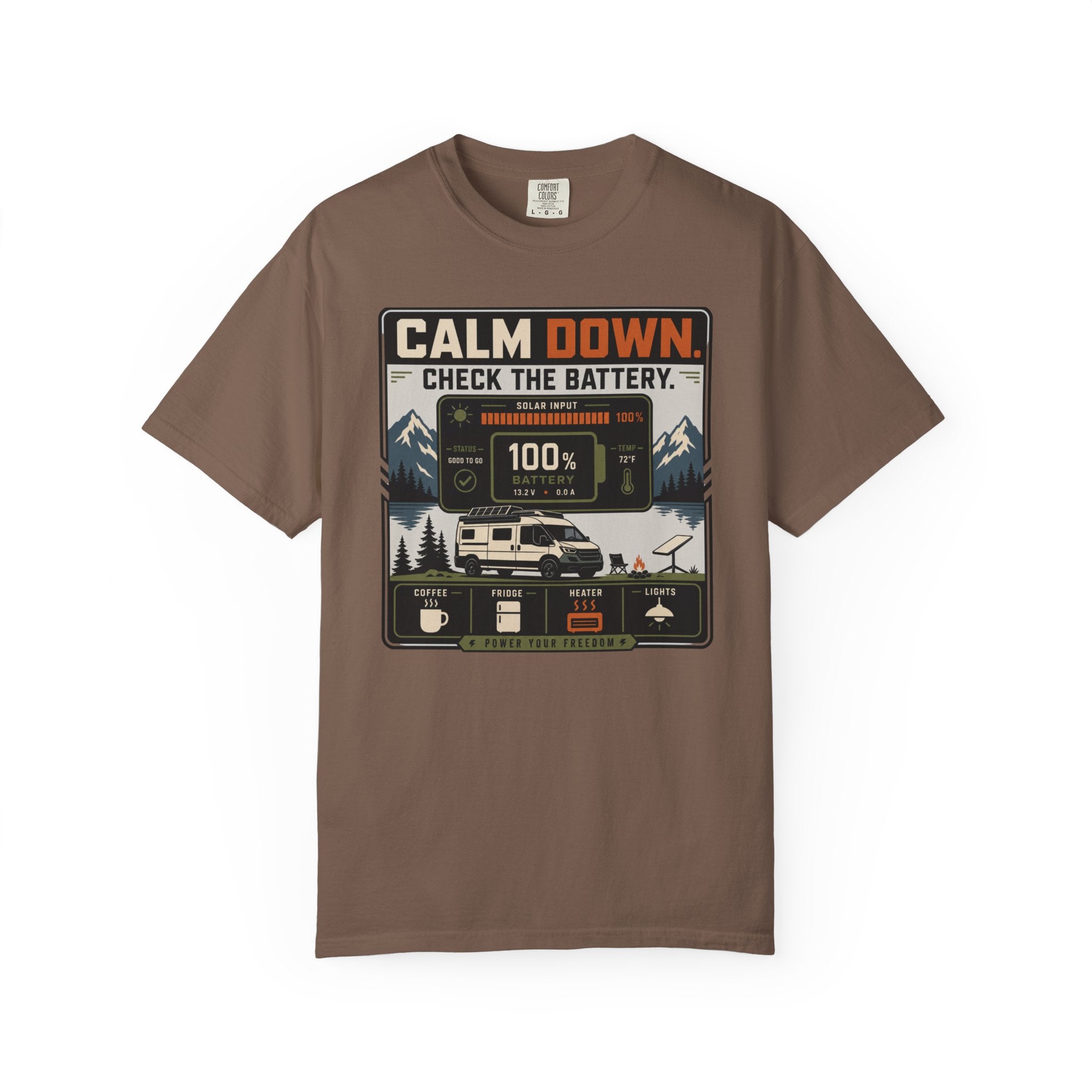 Calm Down Check The Battery - T-Shirt