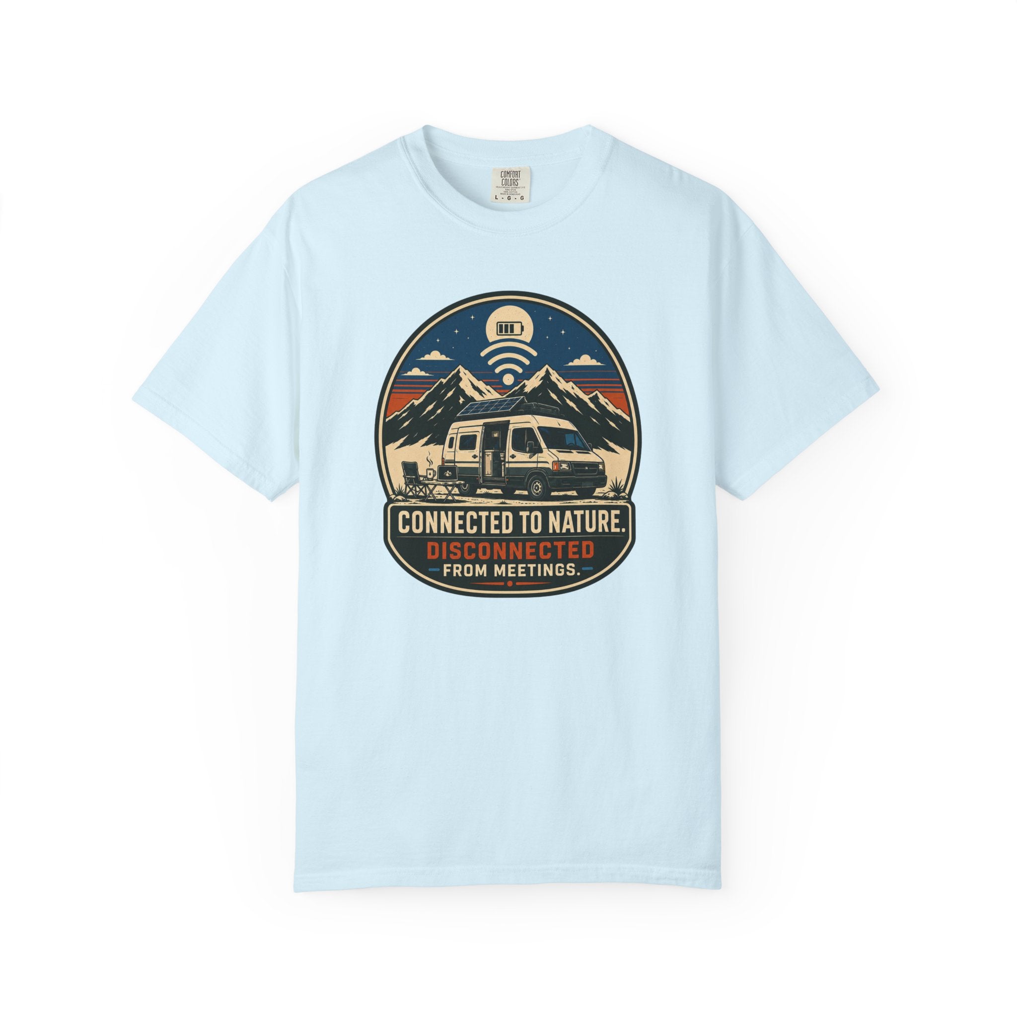 Connected To Nature Disconnected From Meetings - T-Shirt