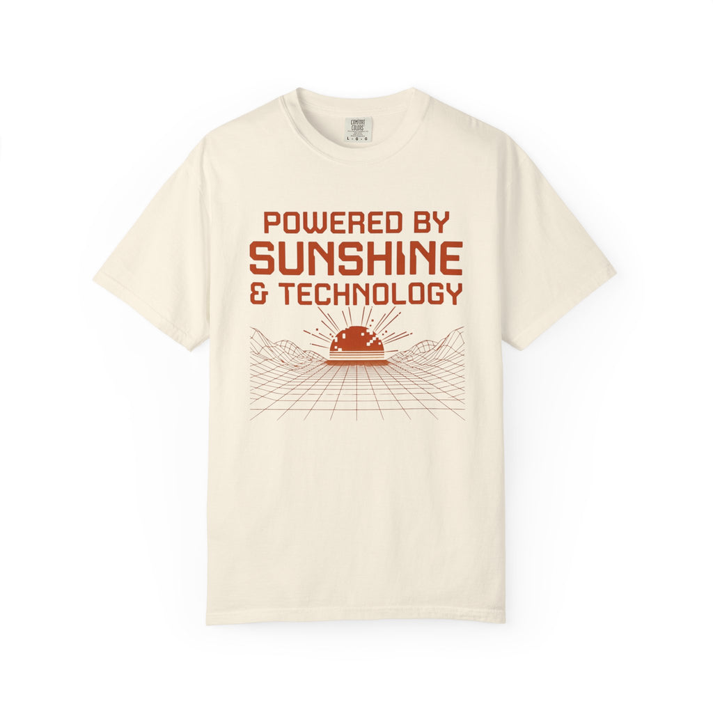 Powered By Sunshine And Technology - T-Shirt