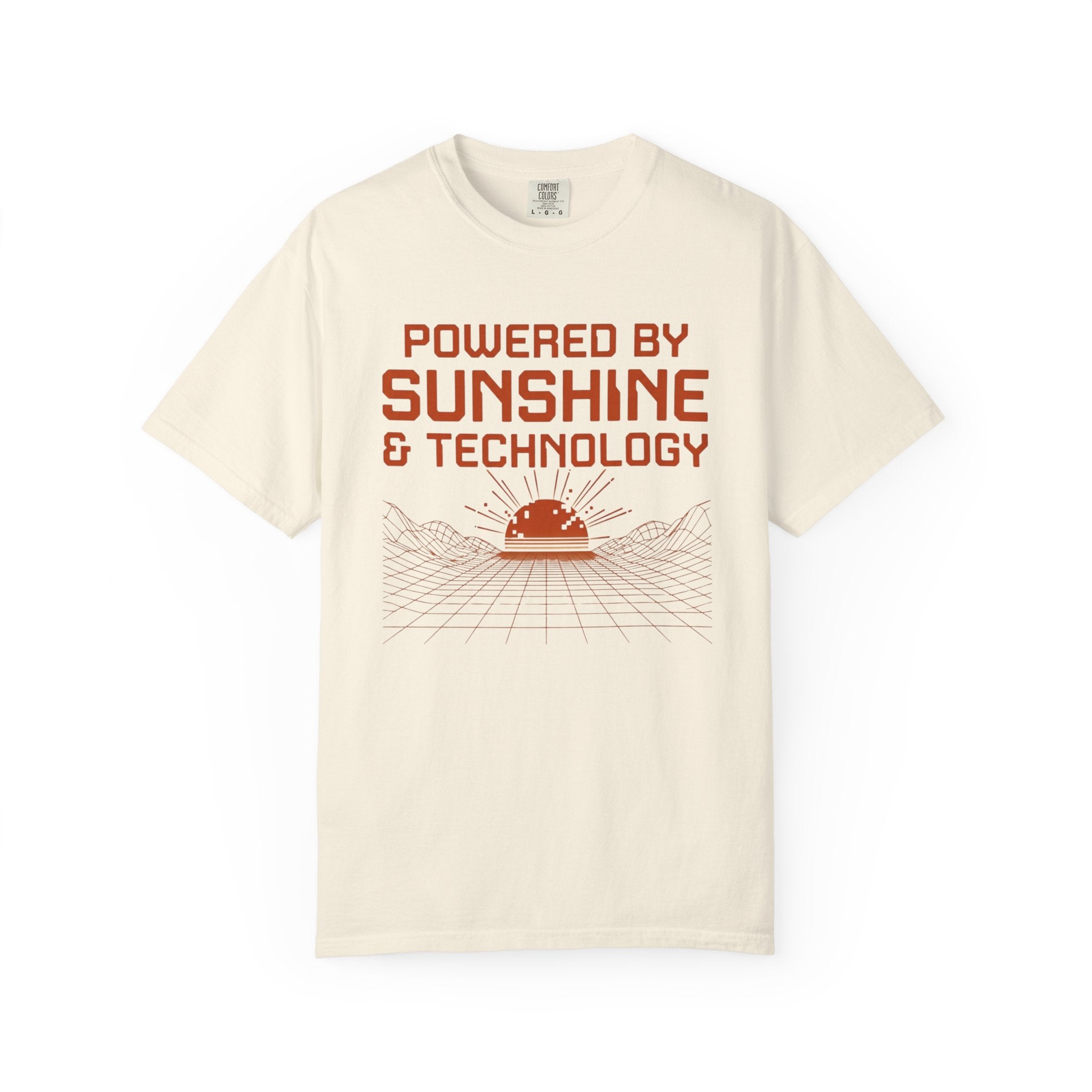 Powered By Sunshine And Technology - T-Shirt