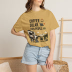 Coffee Solar Then People - T-Shirt