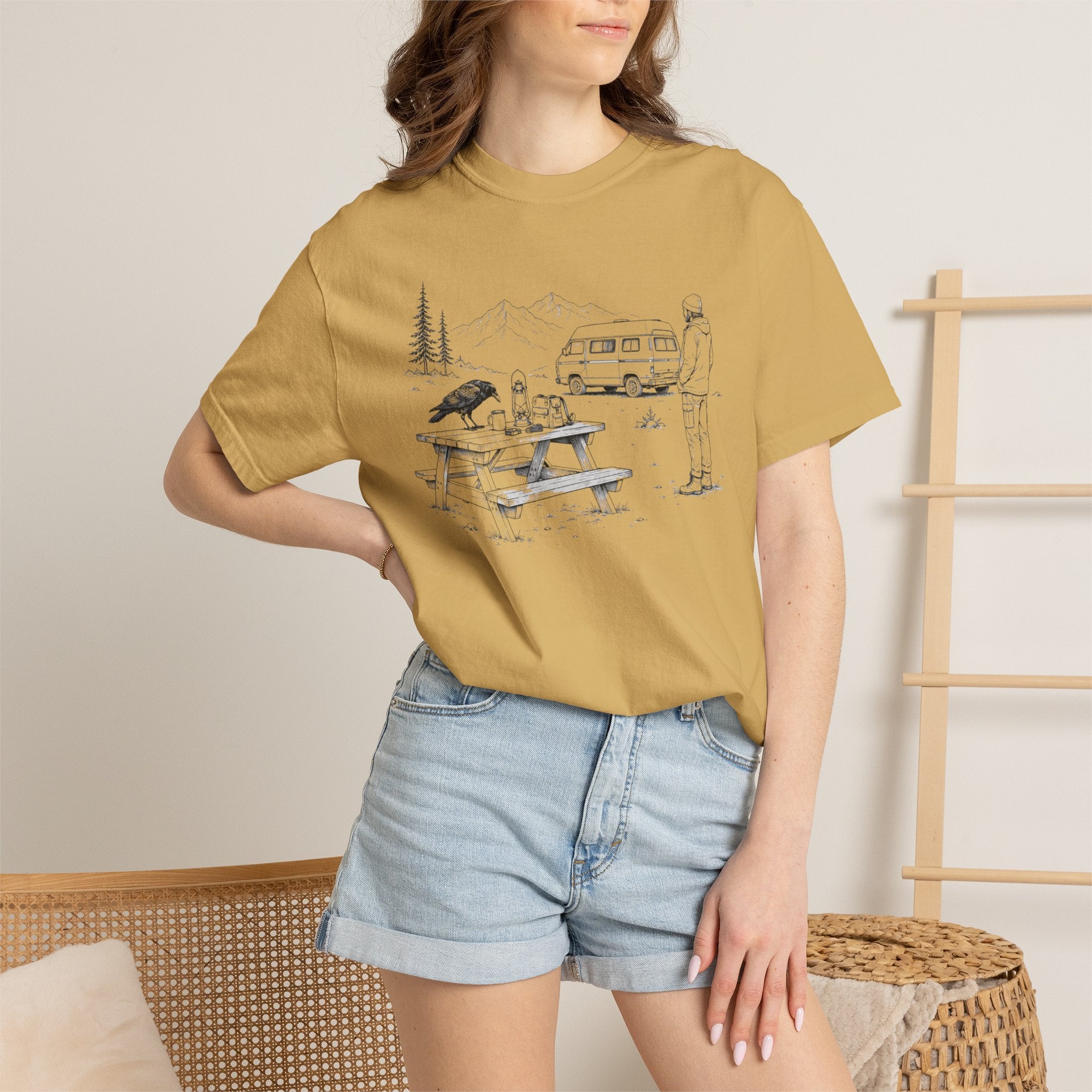 Camp Coffee Raven - T-Shirt