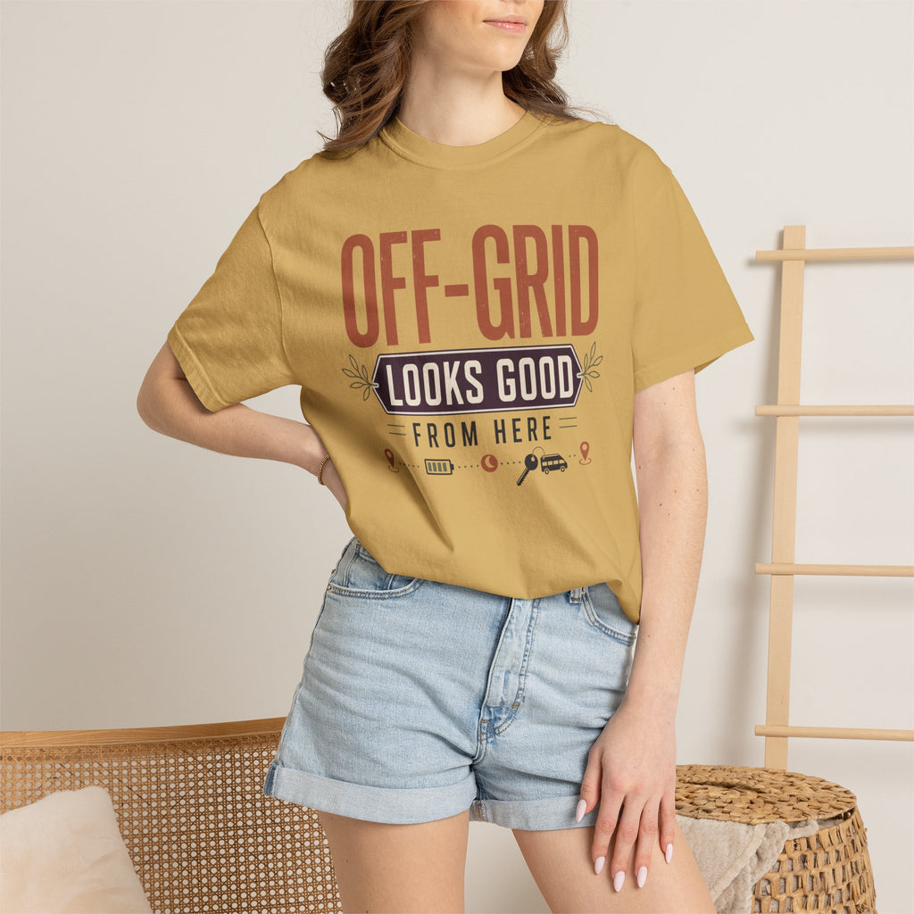 Off Grid Looks Good From Here - T-Shirt