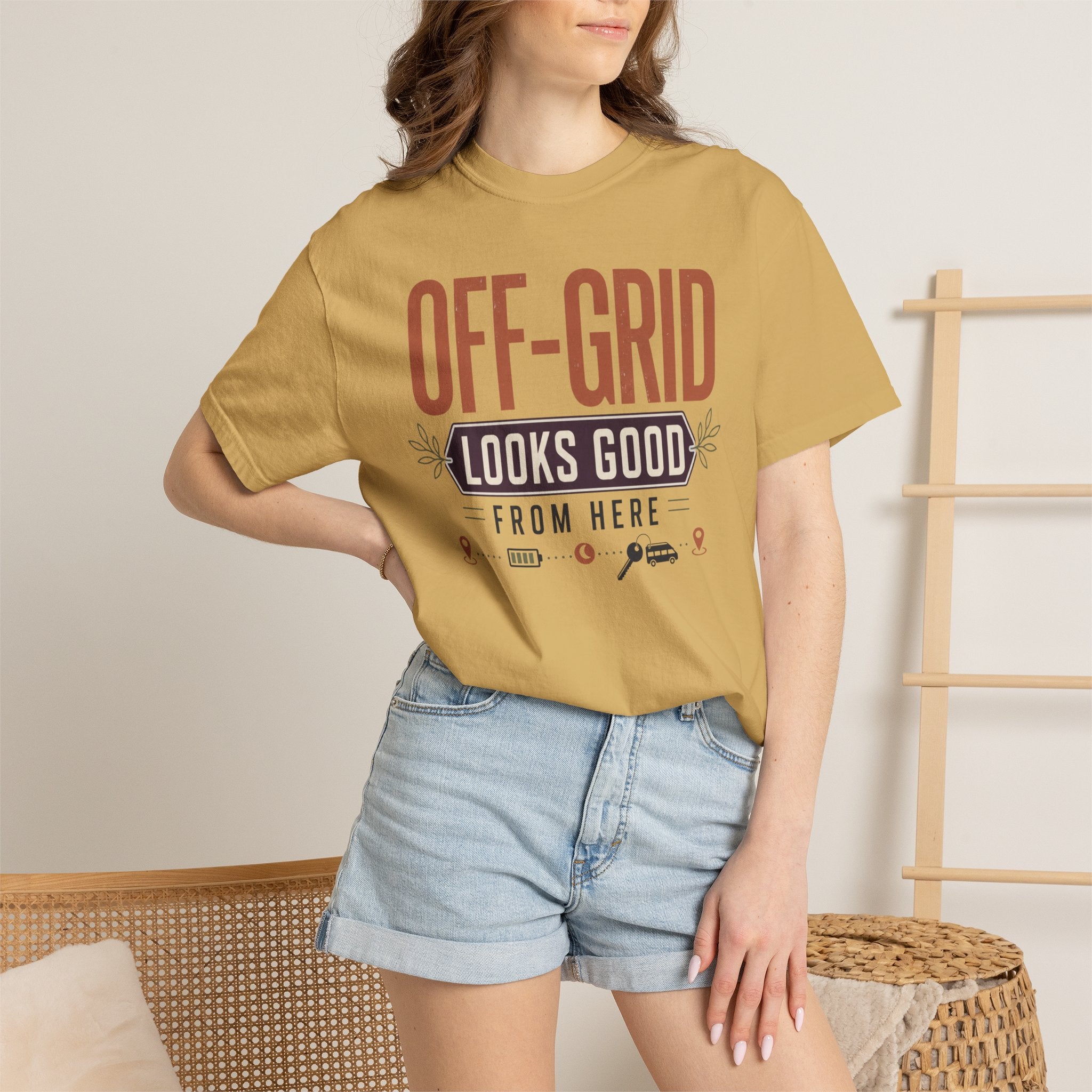 Off Grid Looks Good From Here - T-Shirt