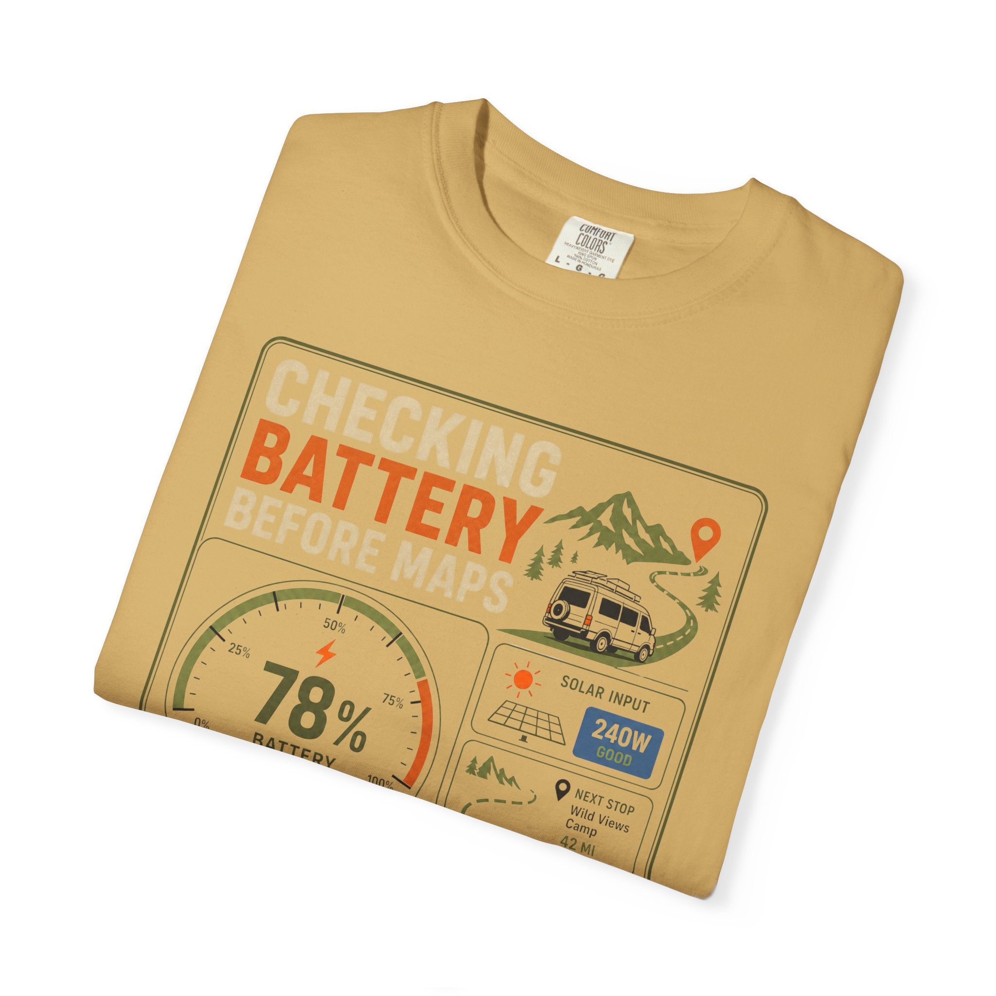 Checking Battery Before Maps - T-Shirt