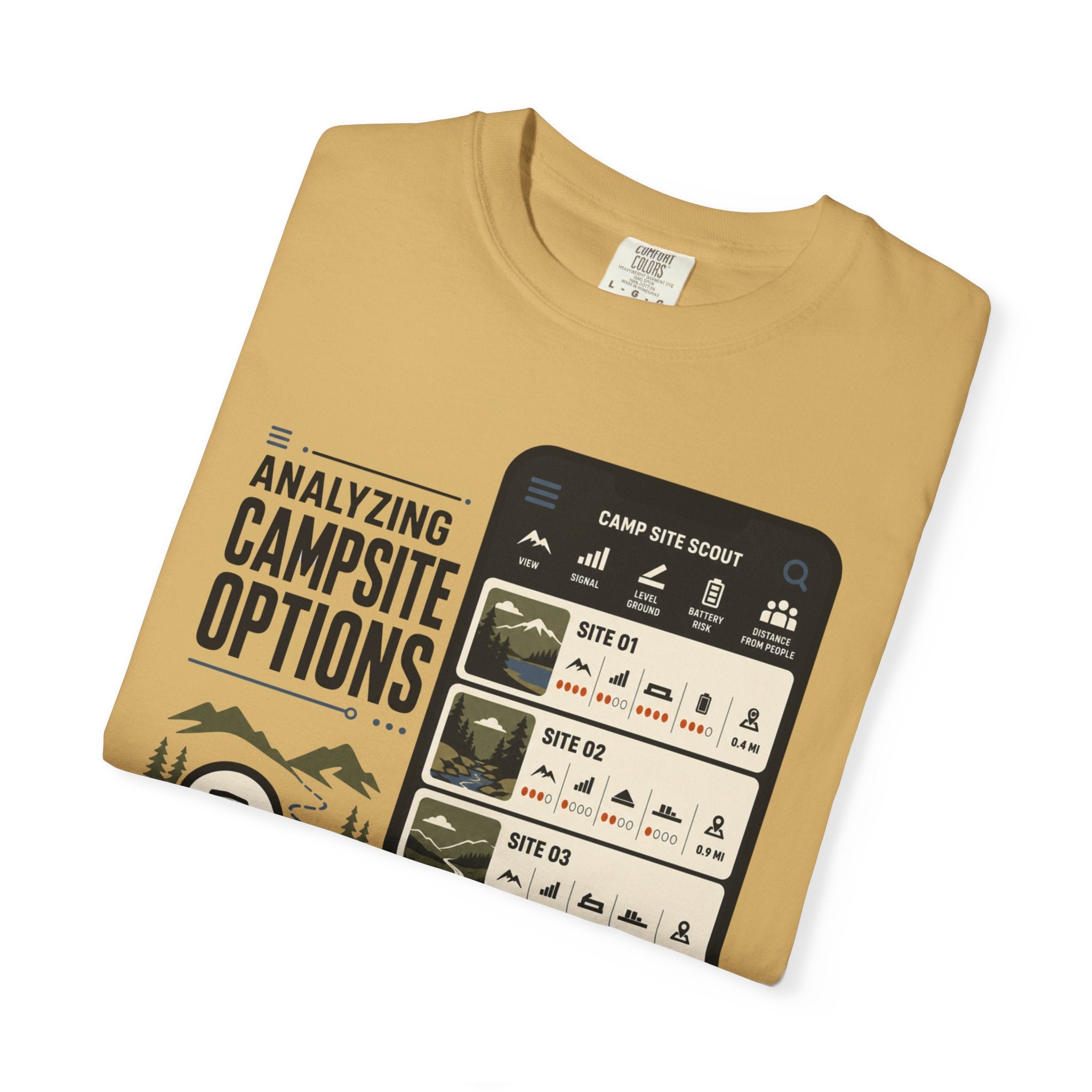 Analyzing Campsite Options - T-Shirt