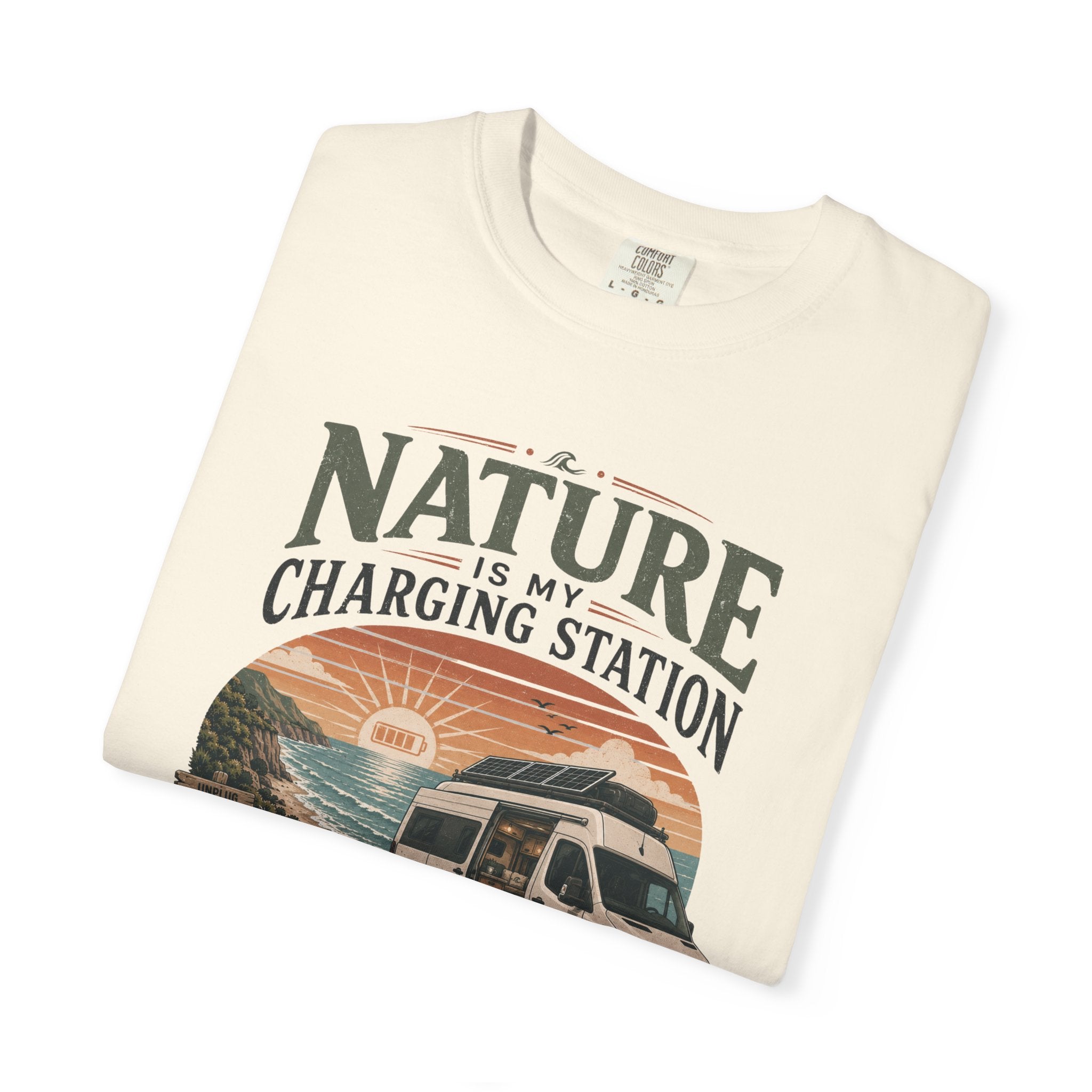 Nature Is My Charging Station - T-Shirt