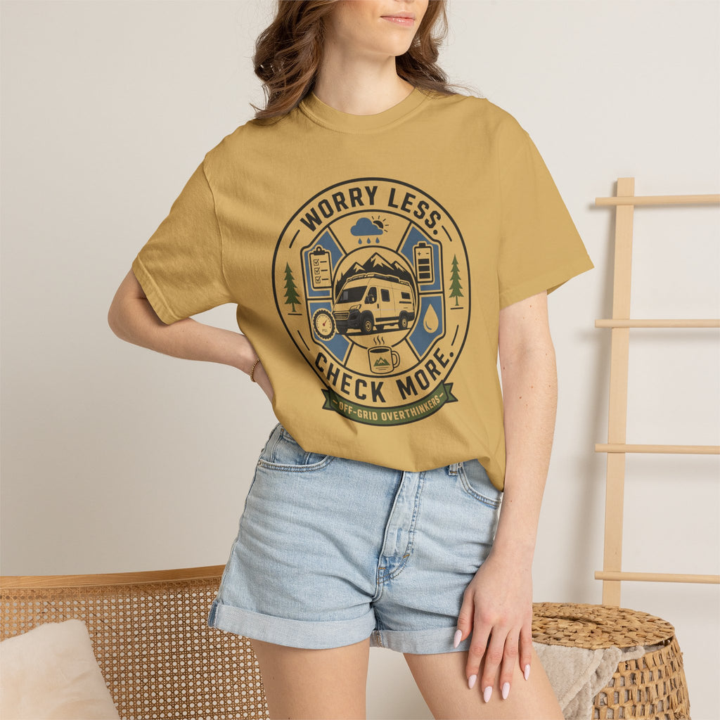 Worry Less Check More - T-Shirt