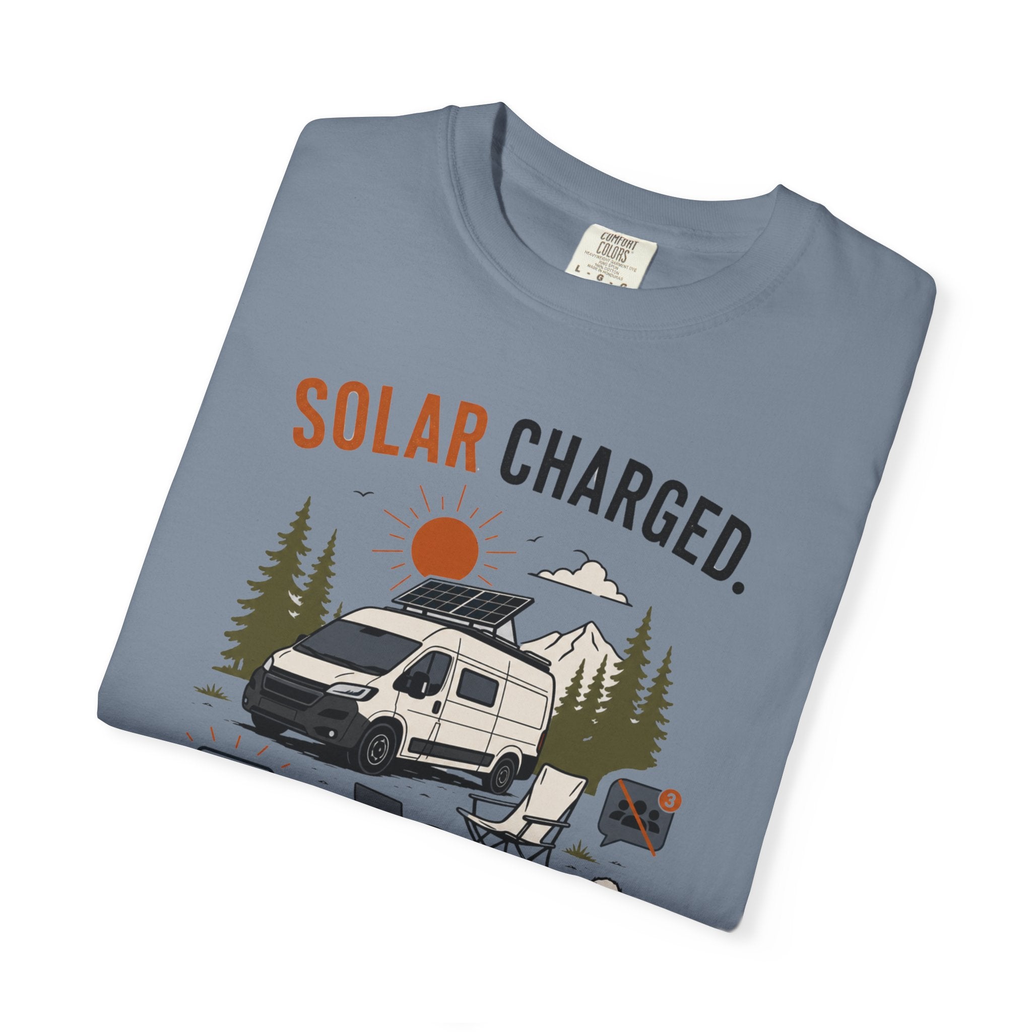 Solar Charged Socially Drained - T-Shirt