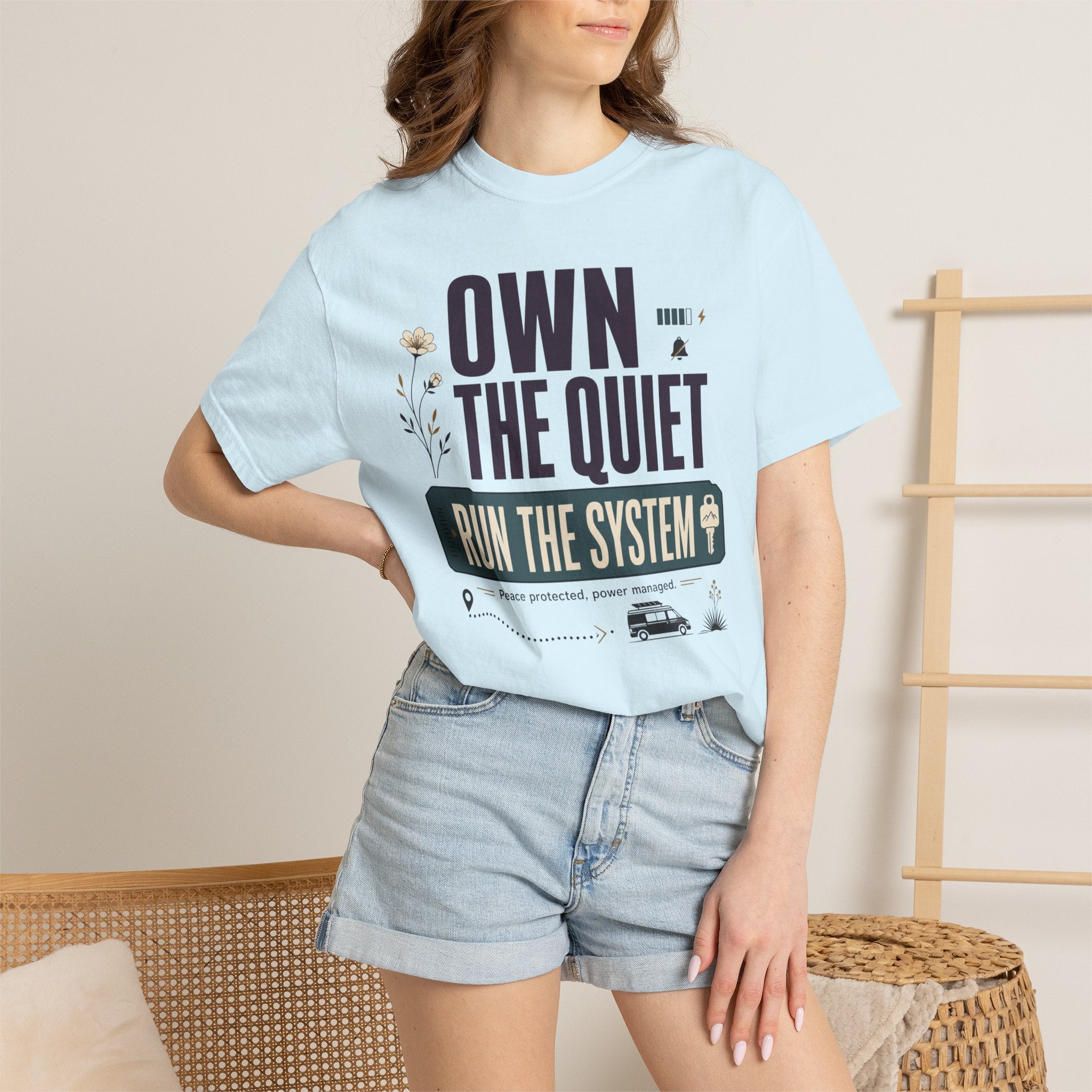 Own The Quiet Run The System - T-Shirt