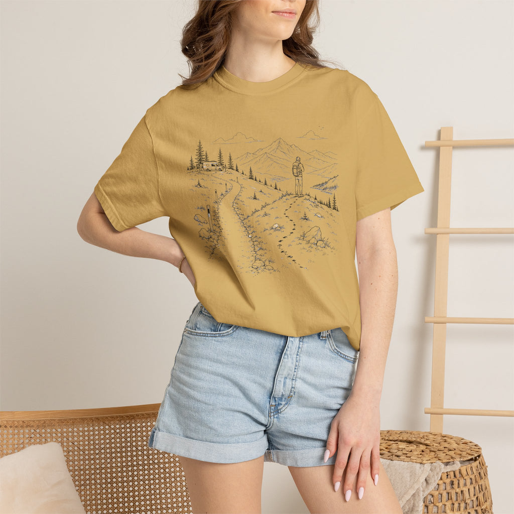 Van Parked Curiosity Kept Climbing - T-Shirt