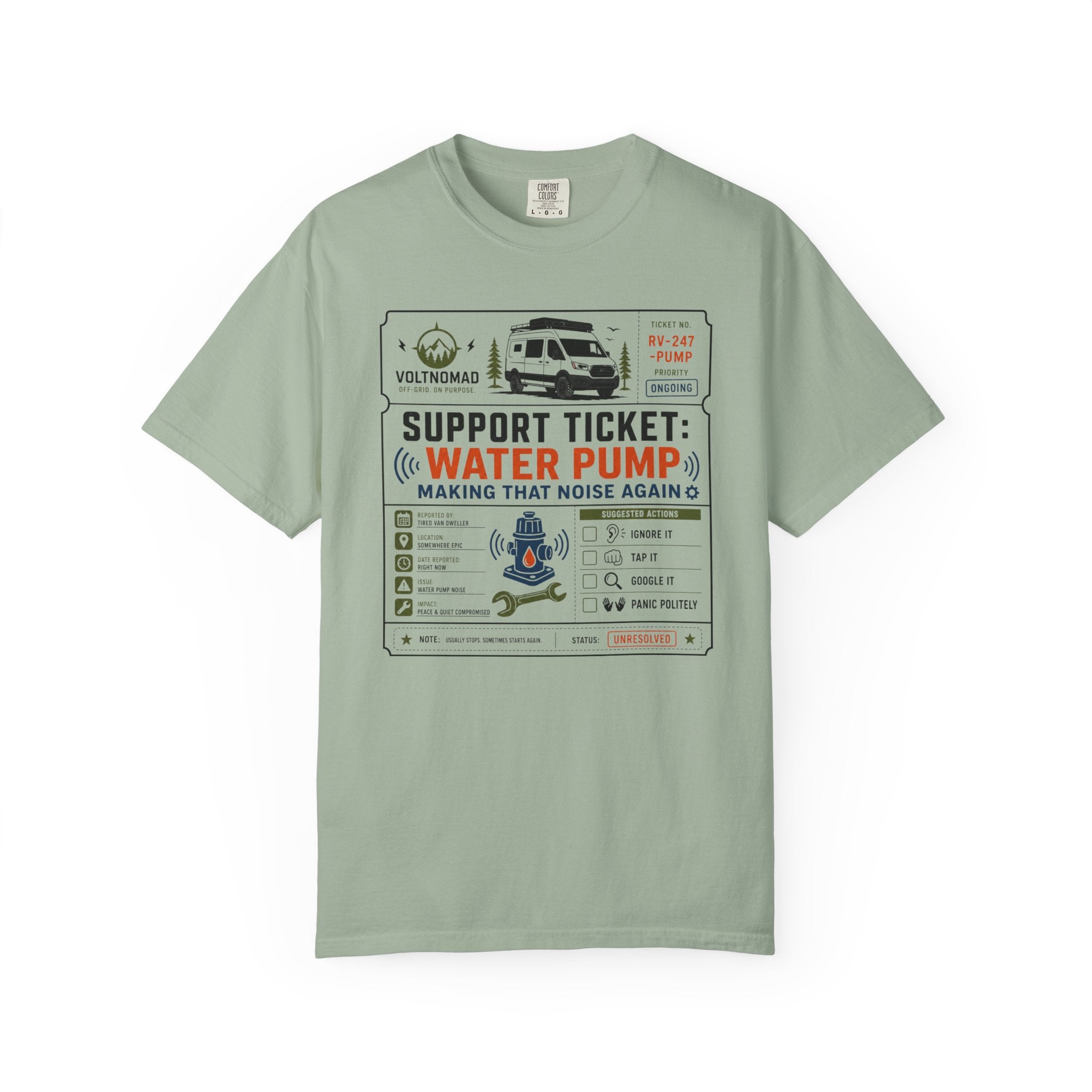Support Ticket Water Pump Making That Noise Again - T-Shirt