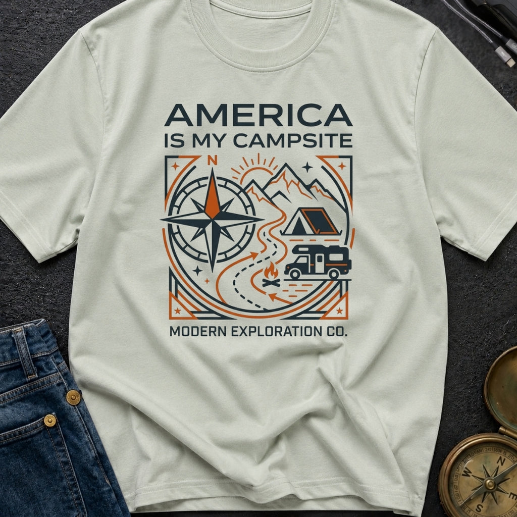 America Is My Campsite - T-Shirt