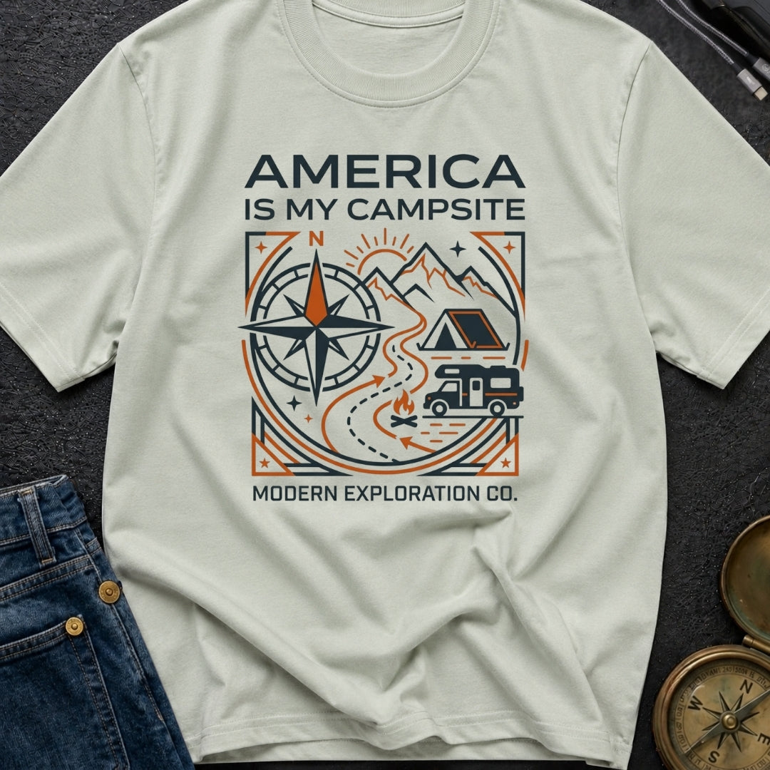 America Is My Campsite - T-Shirt