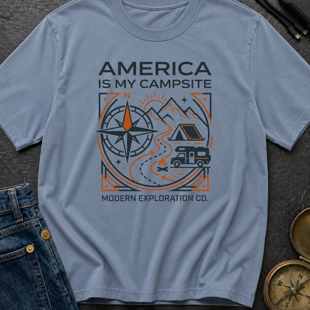 America Is My Campsite - T-Shirt