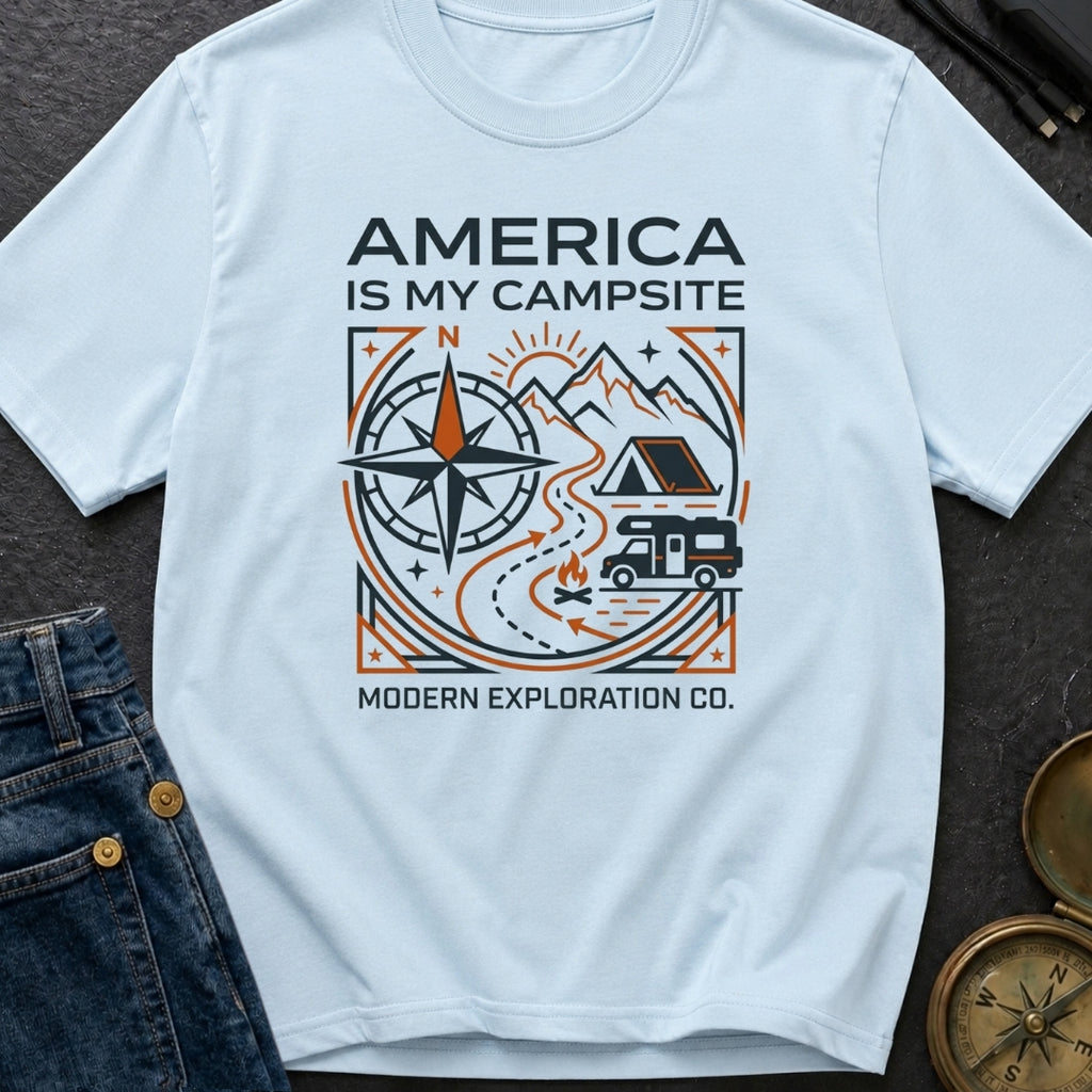 America Is My Campsite - T-Shirt