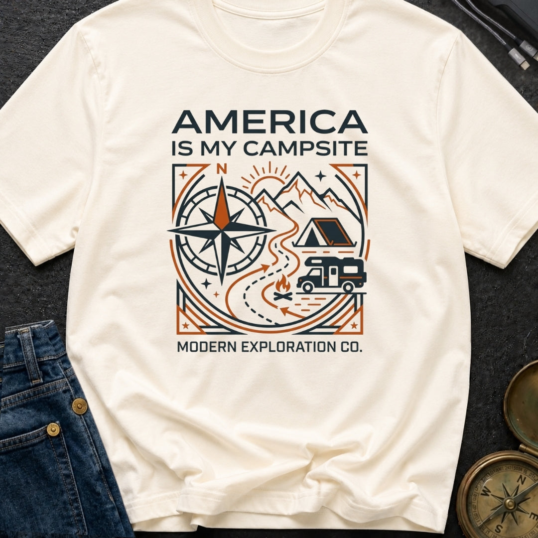 America Is My Campsite - T-Shirt