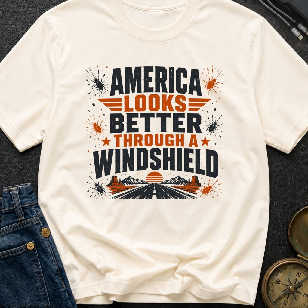 Better Through A Windshield - T-Shirt