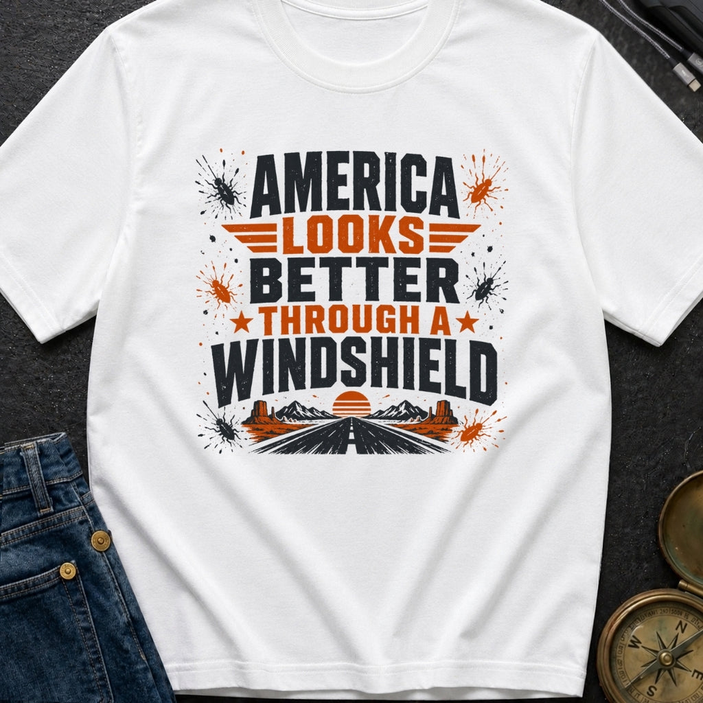 Better Through A Windshield - T-Shirt