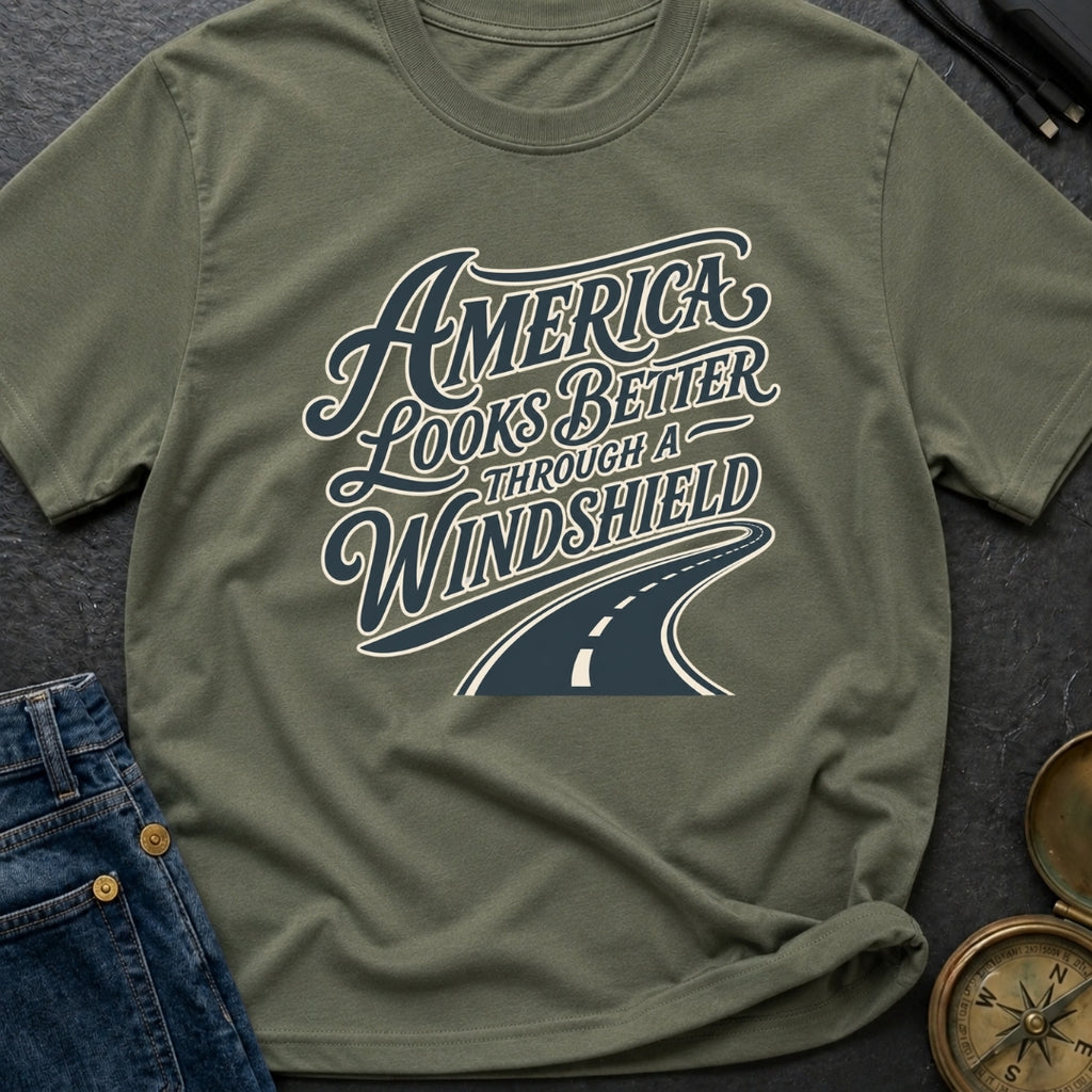 Better Through A Windshield - T-Shirt