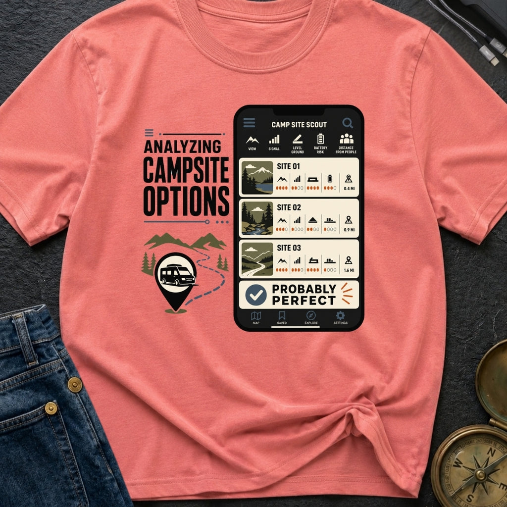 Campsite Under Review - T-Shirt