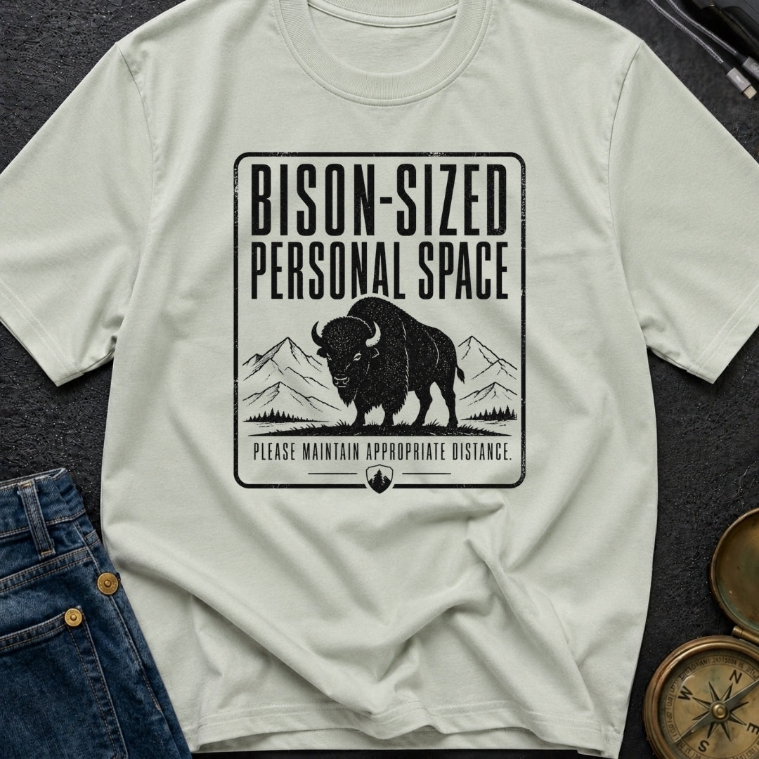 Bison Social Distancing - T-Shirt
