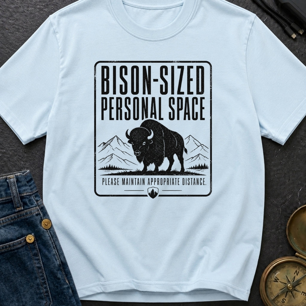 Bison Social Distancing - T-Shirt