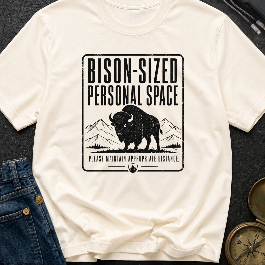 Bison Social Distancing - T-Shirt