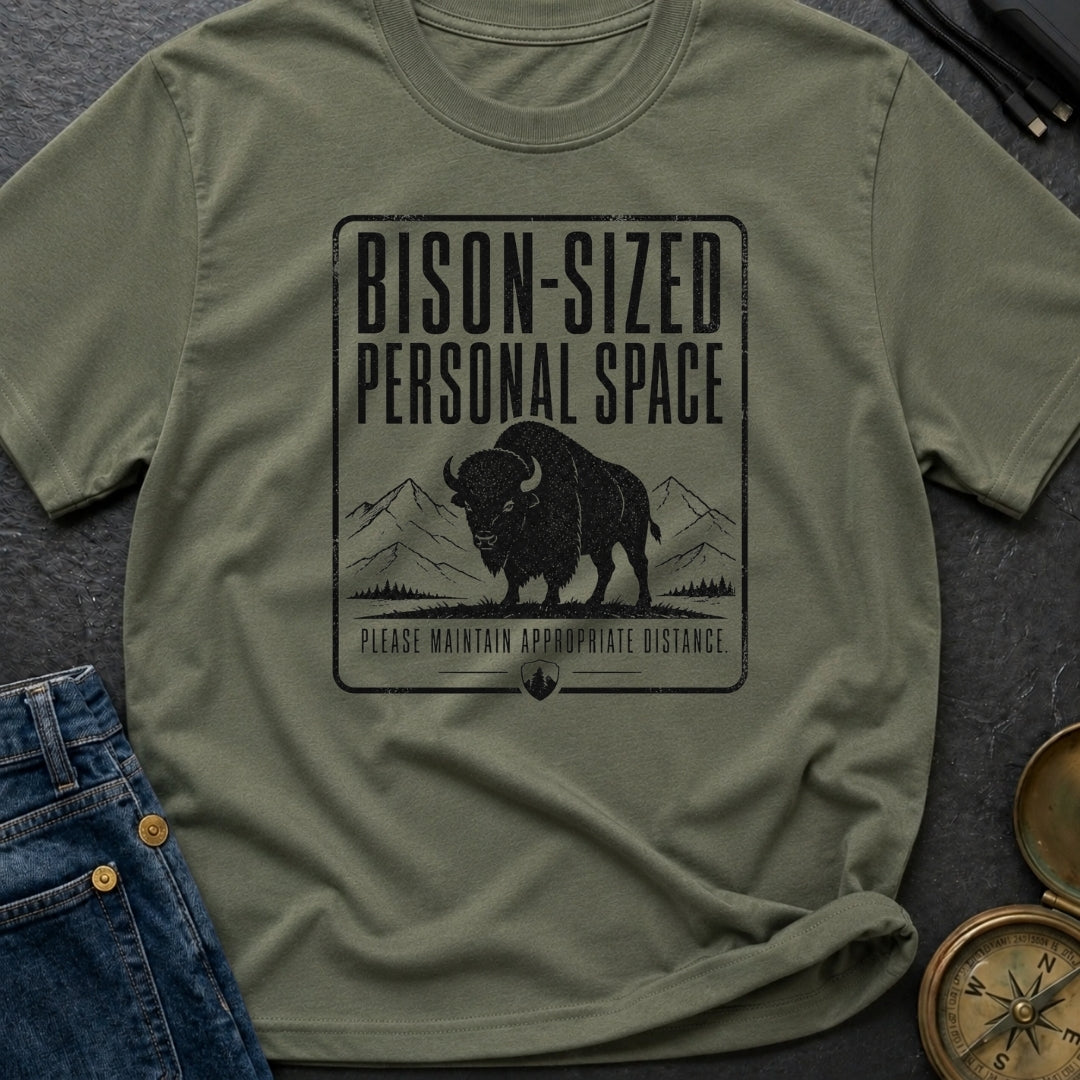 Bison Social Distancing - T-Shirt