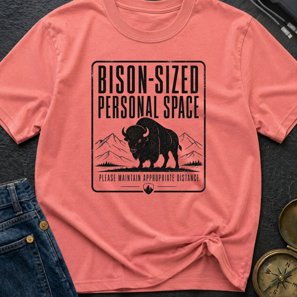 Bison Social Distancing - T-Shirt