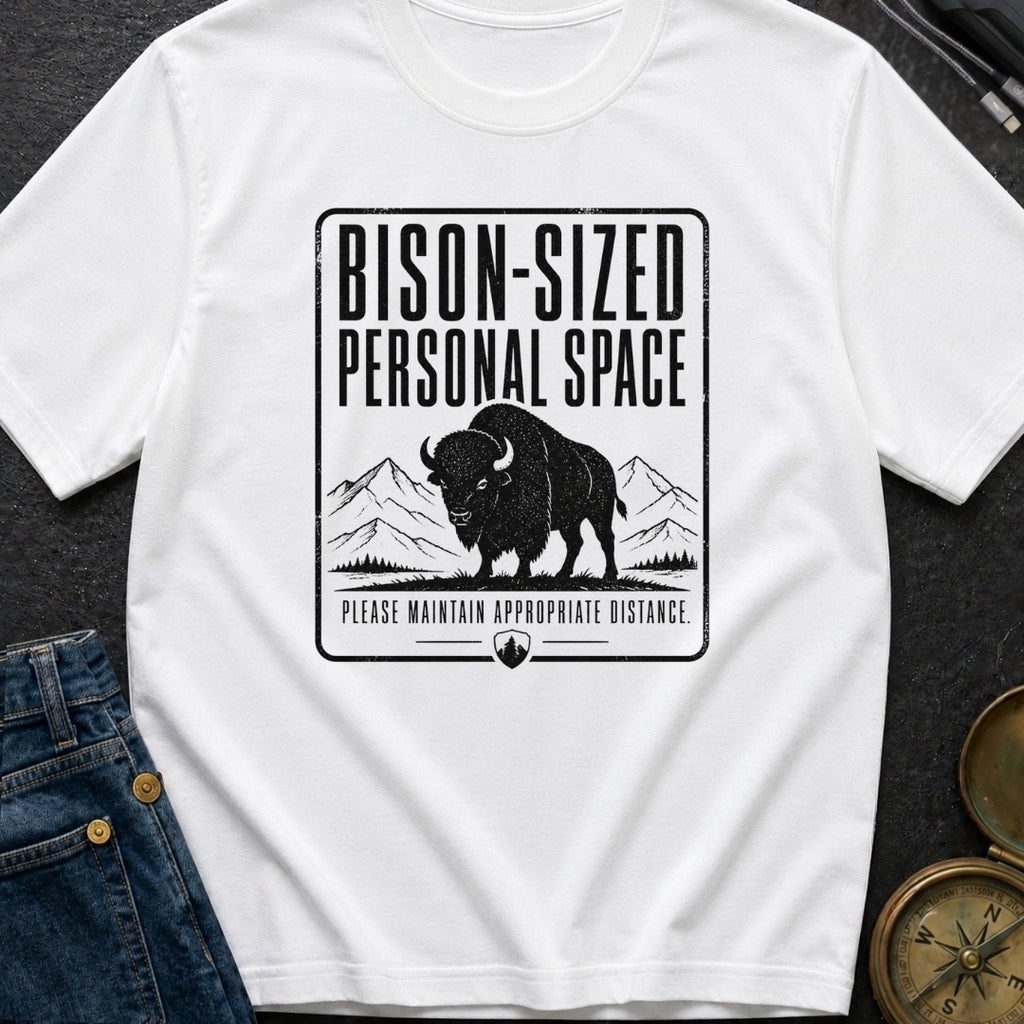 Bison Social Distancing - T-Shirt
