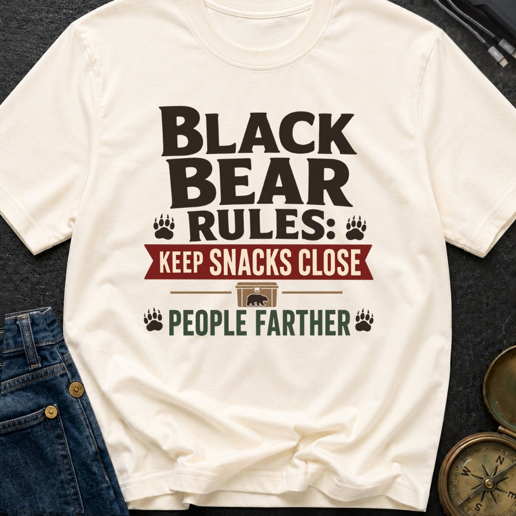 Snacks Close People Farther - T-Shirt