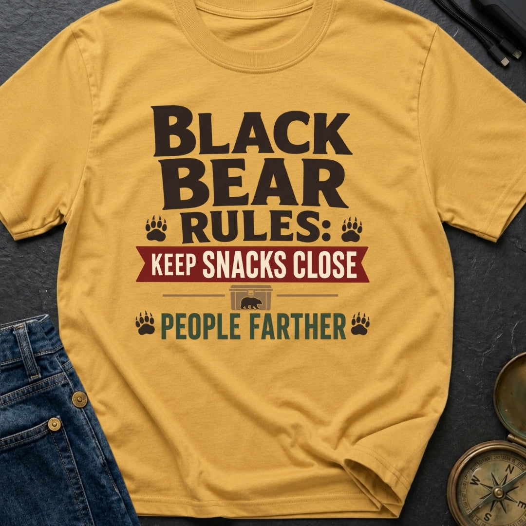 Snacks Close People Farther - T-Shirt