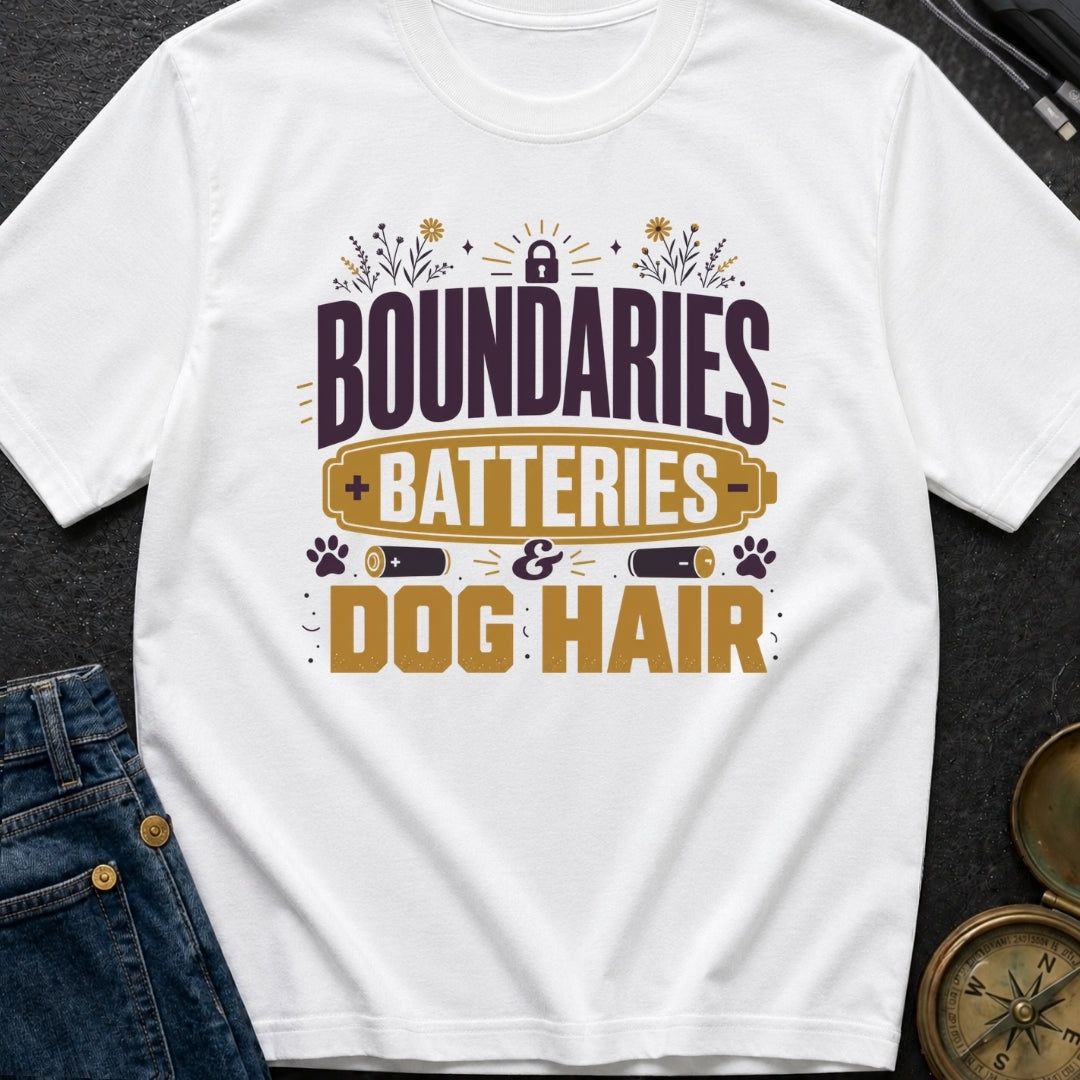 Boundaries Batteries Dog Hair - T-Shirt