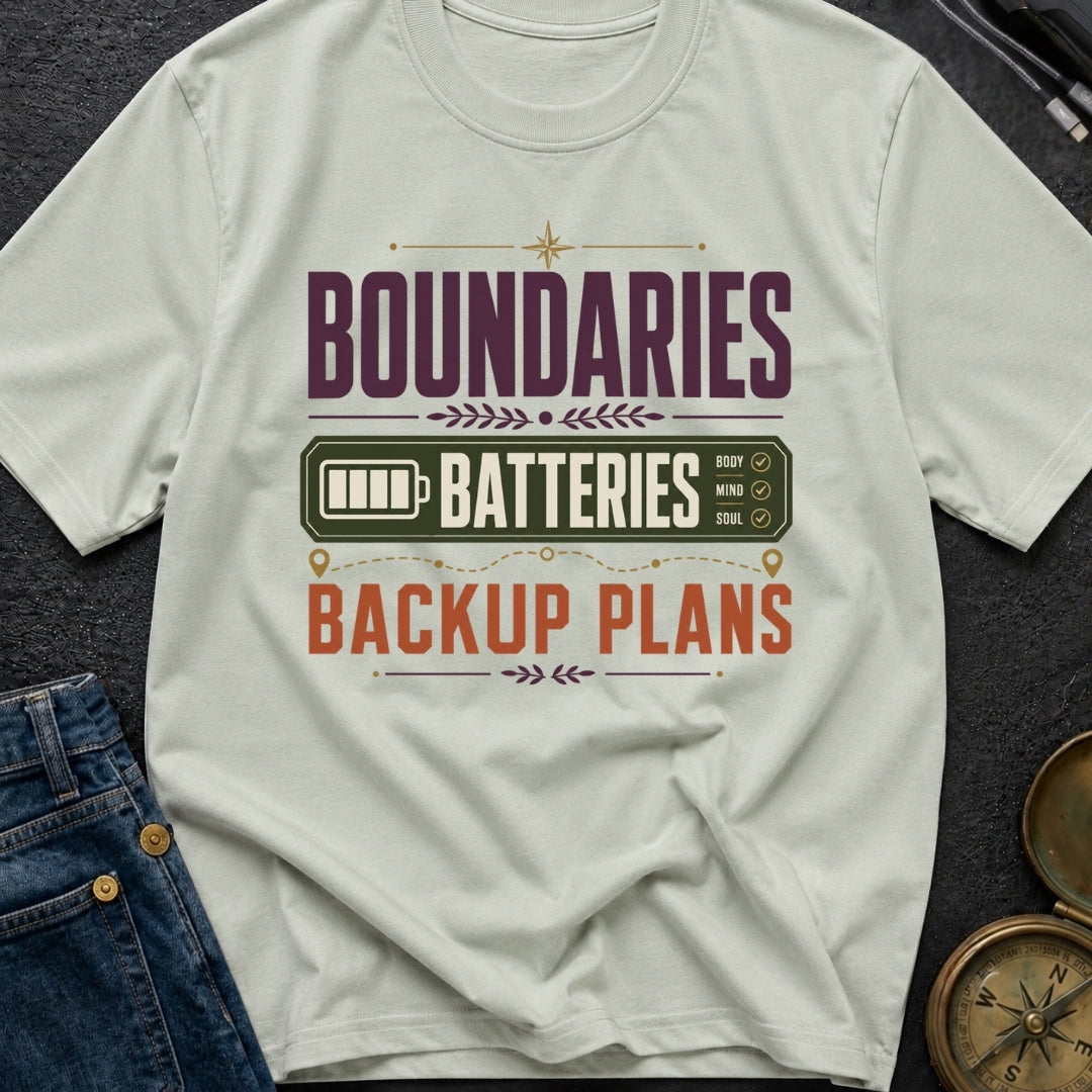 Boundaries And Batteries - T-Shirt