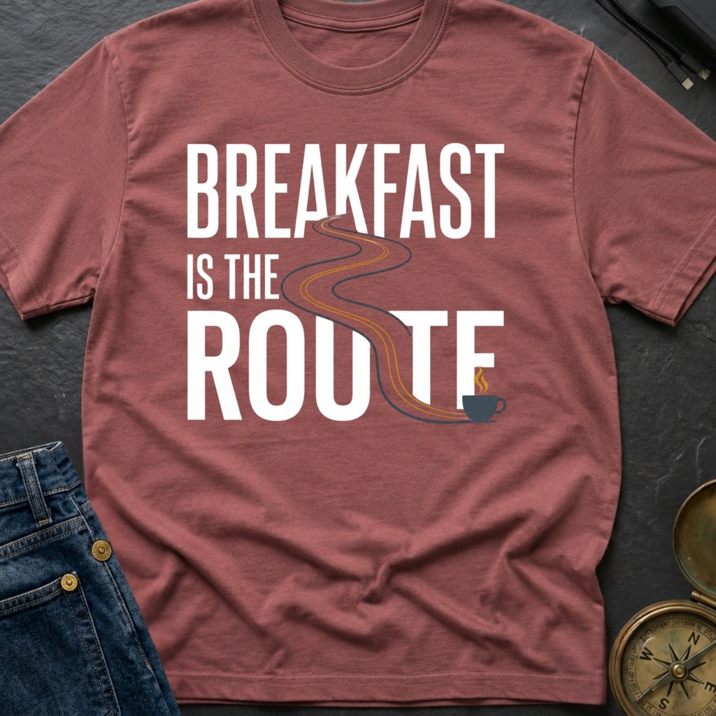 Breakfast Is The Route - T-Shirt