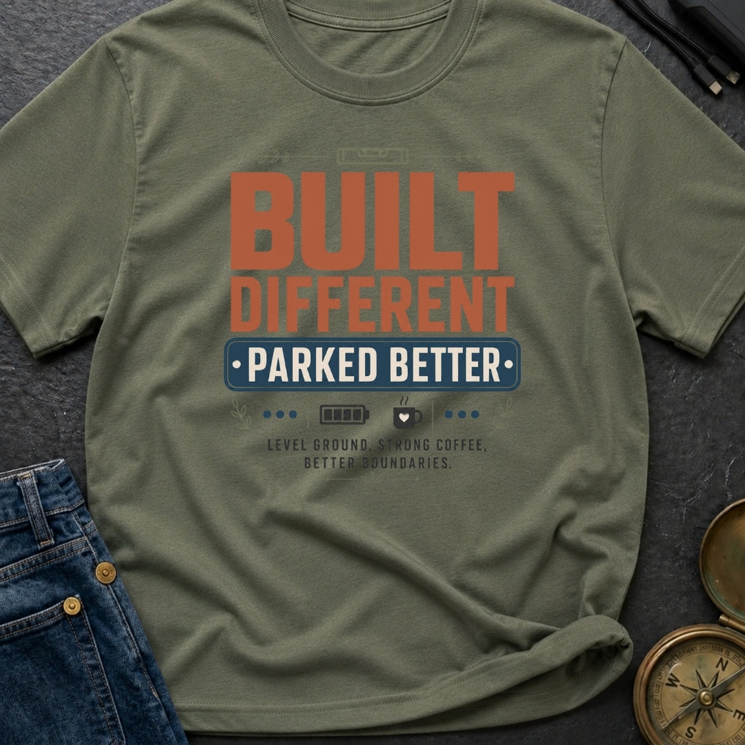 Built Different Parked Better - T-Shirt