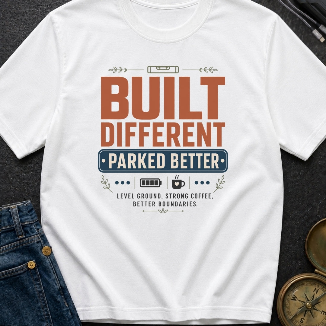 Built Different Parked Better - T-Shirt