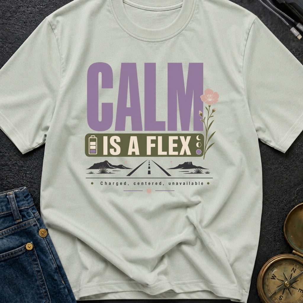 Calm Is A Flex - T-Shirt