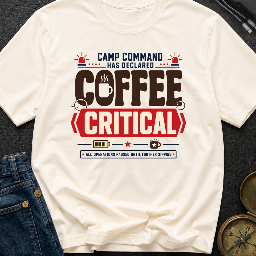 Coffee Declared Critical - T-Shirt