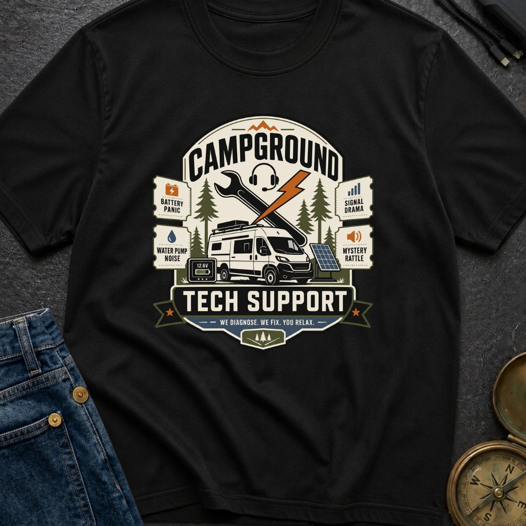 Campground Help Desk - T-Shirt