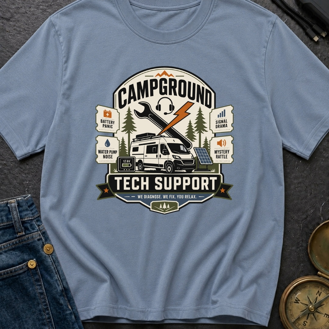 Campground Help Desk - T-Shirt