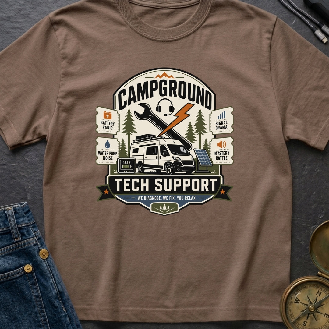 Campground Help Desk - T-Shirt