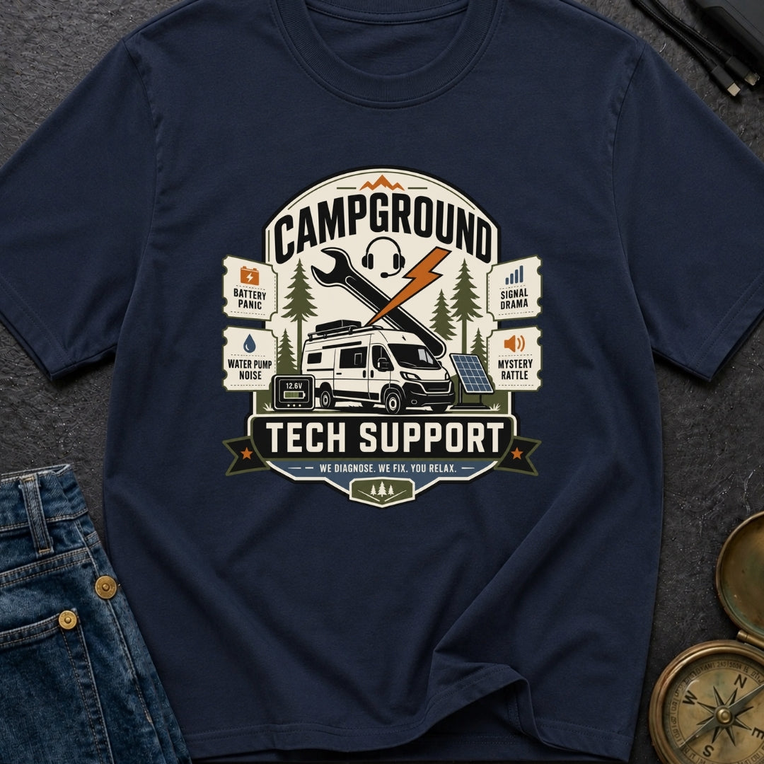 Campground Help Desk - T-Shirt