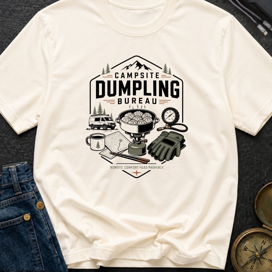 Campsite Dumpling Bureau - T-Shirt