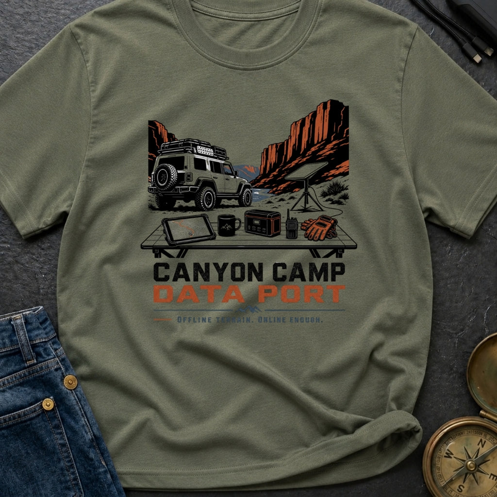 Canyon Camp Data Port - T-Shirt