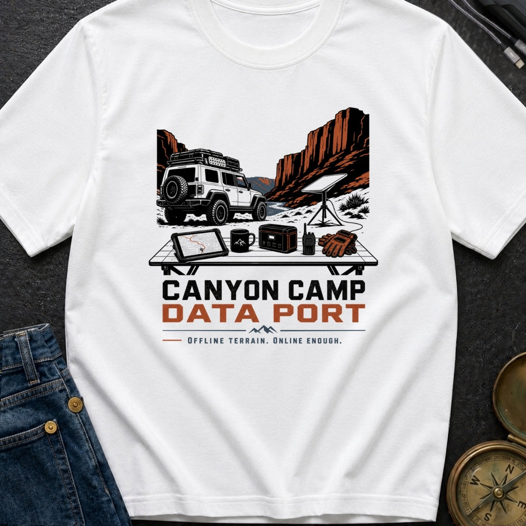 Canyon Camp Data Port - T-Shirt